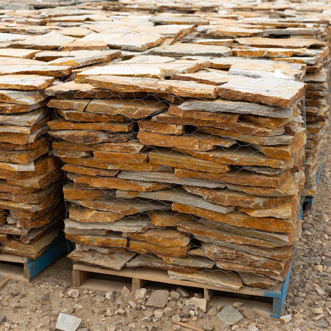 Autumn Gold Quartzite Patio Stone
