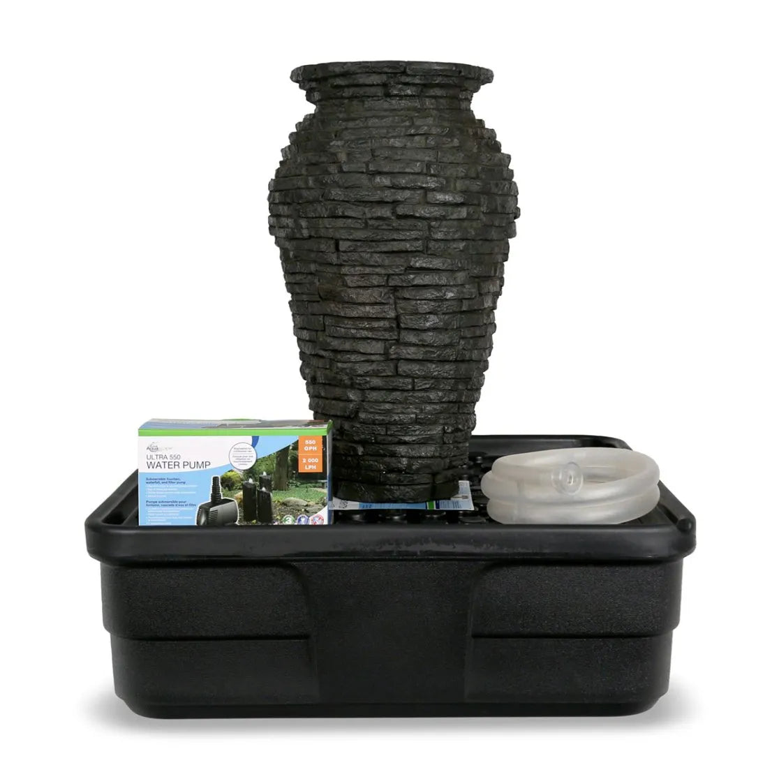 Aquascape® Stacked Slate & Scalloped Urn Fountain Kits