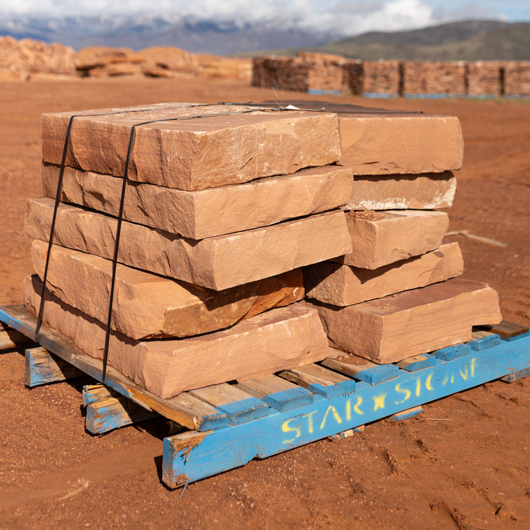 Cherokee Red Sandstone Guillotine Steps